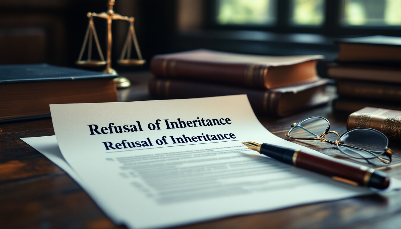 Les conditions nécessaires pour refuser un héritage